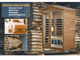 LTCCDSS Garner Outdoor Sauna 2 Person, Far Infrared Sauna, Low EMF Sauna Room for Home, Low EMF Heaters | Chromotherapys | Bluetooth Speakers | Canadian Hemlock | 47.2 * 81.1 * 37.0 in LTCCDSS