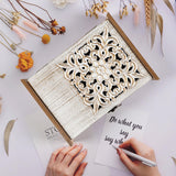 AHUONEL Key Holder for Wall Decorative Key Box Key Cabinet, Wooden Key Hooks Wall Mounted Key Hangers Rustic Key Rack with 6 Key Hooks for Home Office Entryway, Christmas Housewarming Gift AHUONEL