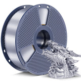 SUNLU Silk PLA+ Filament 1.75mm 2025 Upgrade Spool Compatible with Bambulab Refill Filament, 1kg(2.2lbs) PLA 3D Printer Filament, 1.75mm Dimensional Accuracy +/- 0.02mm, Silver YOOPAI