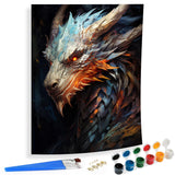 SKRYUIE Paint by Numbers Kit for Adults Beginner Dragon, Acrylic Myths Oil Painting by Numbers Kits with PaintBrushes Paintwork Art Crafts Canvas for Home Decor 16x20 inch / 40x50 cm SKRYUIE