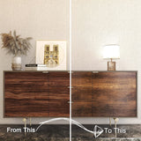 Decotalk Contact Paper Wood Grain Peel and Stick Vintage Wallpaper Self Adhesive Removable Waterproof Wallpaper for Countertops, Drawer Liner Cabinets Walls Desk 12x120inch, Brown Decotalk