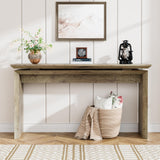 IQCNGVX Long Console Table 58 Inch, Farmhouse Hallway Entryway Table, Narrow Wood Sofa Table Behind Couch, Entrance Entry Way Furniture for Living Room, Foyer, Large, Easy Assembly IQCNGVX