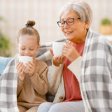 BEDELITE Fleece Throw Blanket for Couch Sofa Bed, Buffalo Plaid Decor Grey and White Checkered Blanket, Cozy Fuzzy Soft Lightweight Warm Blankets for All Seasons BEDELITE