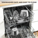 Syvio Food Processors with 2 Bowls, Meat Grinder 4 Bi-Level Blades, Mini Electric Food Chopper 450W, for Baby Food, Meat, Onion, Vegetables, 2 Speed, 8 Cup and 8 Cup syvio