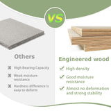 Calieton 60 Inch Freestanding Vanity, 60" Bathroom Vanity with Sink, Double Sink Floor Stand Vanity Combo, Modern Brown Bathroom Vanity Set with 4 Doors and White Basin Sink Calieton