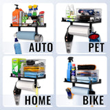 The Original Quick Clean Garage Paper Towel Holder, Wall Mount Shelf, One-Hand Tear, Garage Organization and Storage Rack Holds 50 lbs, StoreYourBoard StoreYourBoard