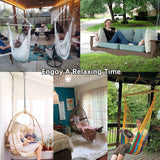 weiatas Hammock Chair Hanging Hardware Kit with Chain and Spring, Heavy Duty Porch Swing Hanger, 360 Swivel Ceiling Hooks for Punching Bag,Gym (Screw) weiatas