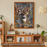 Deer Diamond Art Kits for Adults, Deer Diamond Painting Kits for Adults Beginners, DIY 5D Forest Diamond Painting with Round Gem Art Kits for Gift Home Wall Decor 12x16 Inch Fountor