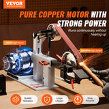 VEVOR Belt Grinder Sander, 72 x 2-Inch Variable Speed Belt Polisher with VFD, 1500W 2HP Polishing Grinding Machine with 3 Grinding Moulds & 3PCS Sanding Belts for Metalworking, Knife Making VEVOR