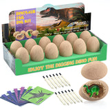 BIGEAR Easter Dinosaur Eggs Excavation Dig Kit - Dinosaur Toys for Kids - Break Open 12 Dinosaur Eggs and Discover 12 Cute Dinosaurs - Archaeology Preschool Science STEM Crafts Birthday Gifts for Boys Bigear