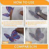 New brothread Soft & Cozy Embroidery Stitch Cover 12" x 10 Yd Fusible Light Weight Stabilizer Covering Scratchy Stitches - White New brothread