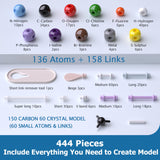 YCHOULEK Molecular Model Kit, 444 Pcs Organic Molecular Chemistry Set, Atom Element Model Kit for Lessons in Chemistry, Molecular Structures Building kit, Ochem Science Gift for Teachers and Students YCHOULEK