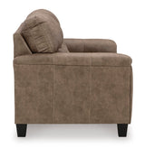Signature Design by Ashley Navi Modern Loveseat with Removable Cushions, Dark Brown Signature Design by Ashley