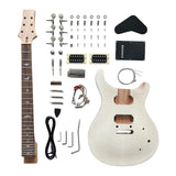 DBL PRS Style DIY Electric Guitar Kits,6 String Right-Handed with Mahogany Body Mahogany Neck Rosewood Fingerboard Chrome Hardware,Build Your Own Guitar. DBL