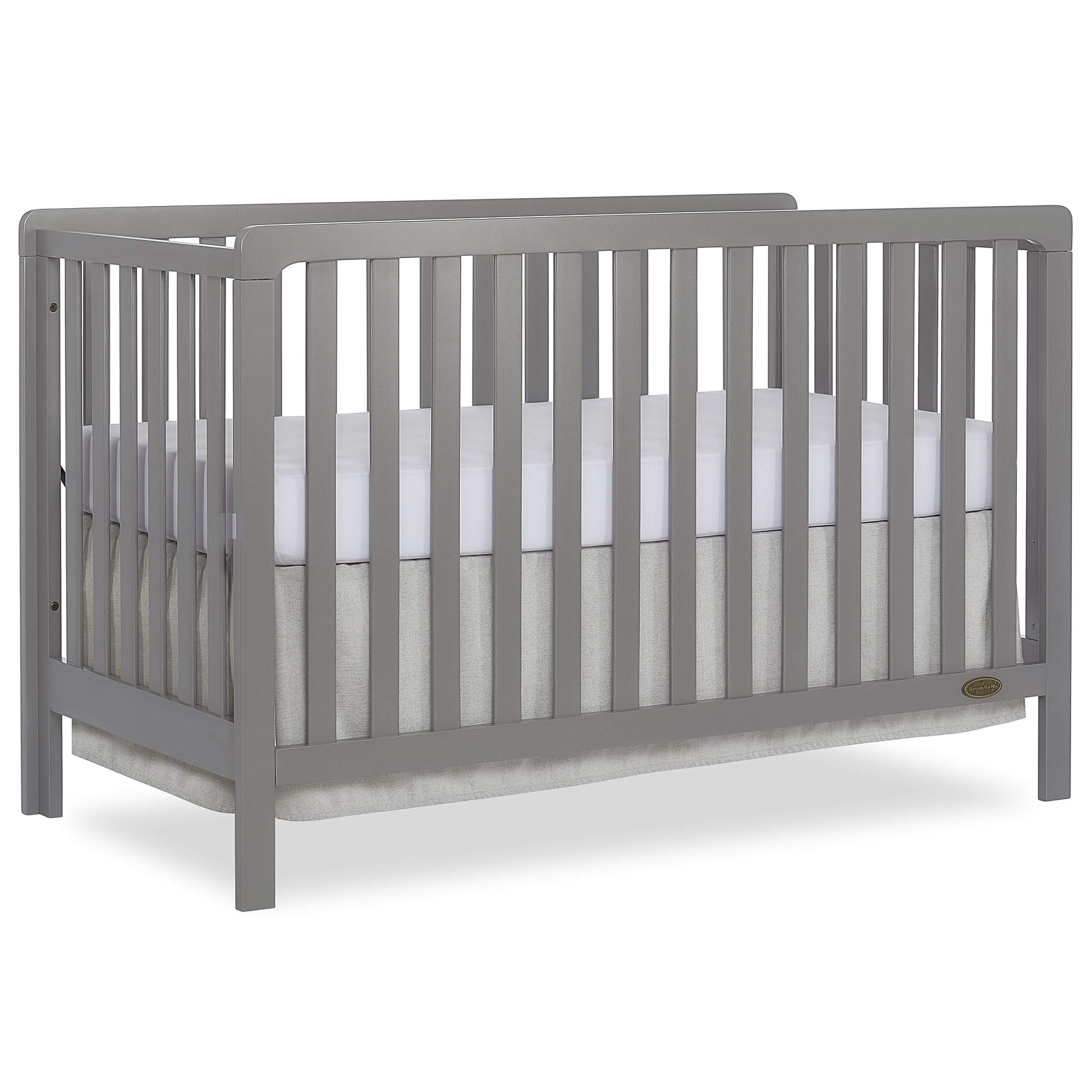 Dream On Me Ridgefield 5-in-1 Convertible Crib in Storm Grey, Greenguard Gold Certified - WoodArtSupply