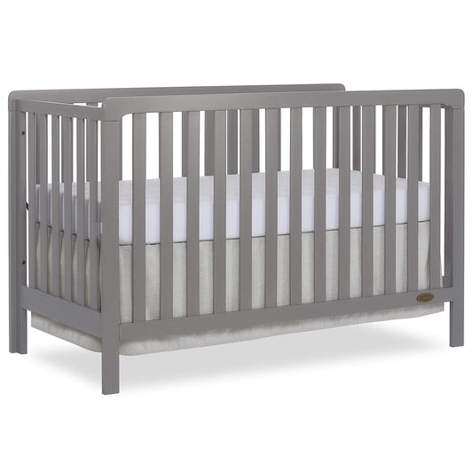 Dream On Me Ridgefield 5-in-1 Convertible Crib in Storm Grey, Greenguard Gold Certified