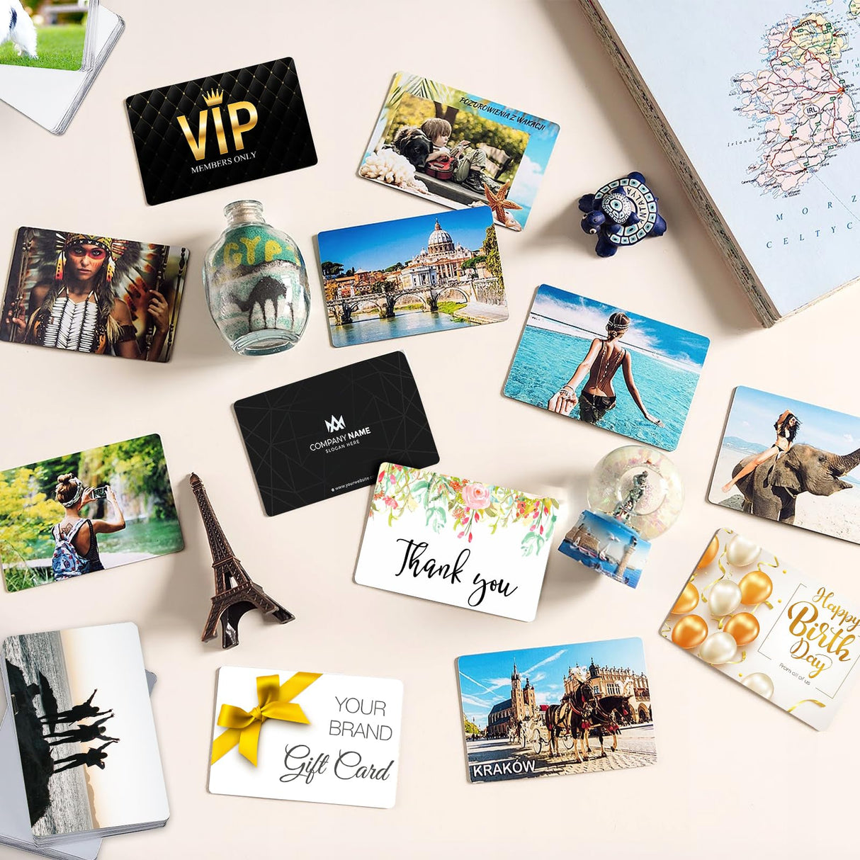 270 Pieces Sublimation Paper Business Cards Which Can Be Sublimated Both Sides,3.34 x 2.12 x 0.011 Inch Blank Sublimation Card for Color UV Print Cevhzoe