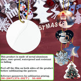 30Pcs Metal Sublimation Ornament Blanks,Christmas Ornaments Sublimation Blanks for Christmas Tree Decor,Double Sided Blanks Christmas Ornament,DIY Handmade Crafts Sublimation Blanks of 5 Styles BYAYUGUB