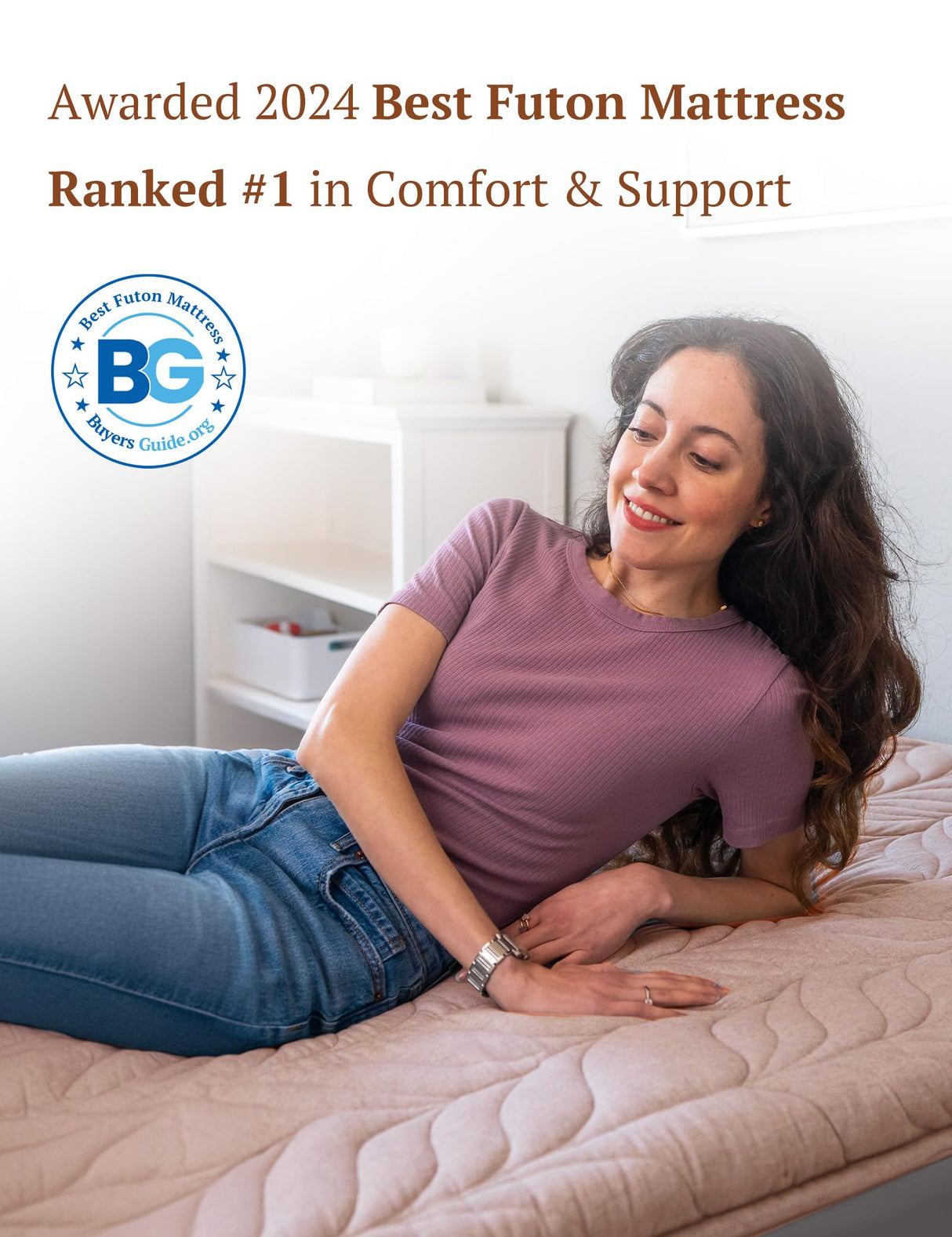 ZonLi Japanese Floor Mattress Futon Mattress Full Size, 4" Thicken Roll Up Tatami Mat w/ 100% Cotton Washable Cover, Portable & Foldable Floor Bed Mattress for Sleeping, Dormitory, Adult Kids, Coffee ZonLi