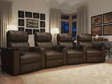 Octane Seating Turbo XL700 Home Theater Power Recline - Lighted Cup Holders & Baserail - Row 4 Curved - Storage Arms - Memory Foam Octane Seating