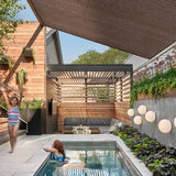 Eden's Decor Square 15' x 15' Brown Sun Shade Sail Canopy UV Block for Backyard Porch Pergola Lawn Garden Carport Eden's Decor