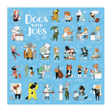 Galison Dogs with Jobs Puzzle, 500 Pieces, 20” x 20” – Jigsaw Puzzle Featuring an Amusing Illustration of Dogs – Thick, Sturdy Pieces, Challenging Family Activity, Great Gift Idea Galison
