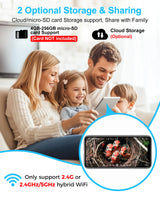 Bird House with Camera Smart Bird House Camera for Small Birds Nesting, 2K HD Wi-Fi Bird Watching Camera, Auto Detect&Notify, Night Vision, APP Control, Wooden Birdhouse with Camera Inside (Plug-In) KinetCam