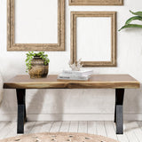 Warmaxx Heavy Duty Solid Metal Furniture Table Legs, 16 inch Height Set of 2 Black DIY Wrought Iron Legs Industrial Live Edge Table Sturdy Legs for Entry Bench Coffee Table End Table Leg with Screws Warmaxx