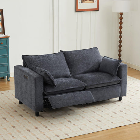 GUEAPY Cloud Couch Power Reclining Sofa Loveseat-Oversized Reclining Sectional Couches, Modern Power Recliner Sofa/Couches for Living Room, Comfortable Recliner Couches with Soft Upholstery Pillows GUEAPY