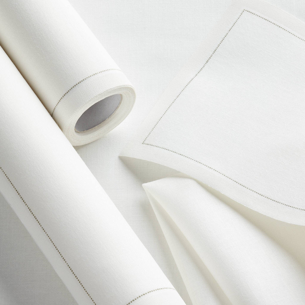 My Drap Basics Cotton Cocktail Napkin, 50 Per Roll, Cream, 4.3 x 4.3 Inch MY DRAP