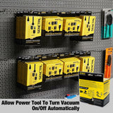 SENCTRL Automatic Vacuum Switch for Power Tools to Turn Dust Collector On and Off Automatically, Auto Switch for Woodworking Table Saw, Delay Shut Off Shop Vac, Safety Overload Circuit Breaker senctrl