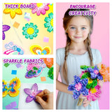 AGENTLAN Art & Craft Activity, Poke Fun Flower Bouquet Craft Kit, Fun & Easy Art Kits for Kids, DIY Garden Kids Activities, Gifts for Girls and Boys 3 4 5 6 7 8 9 AGENTLAN