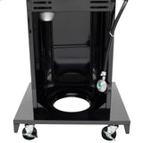 Kenmore 3-Burner Propane BBQ Grill, 30,000 BTUs Gas Grill with Cast Iron Cooking Grates, Folding Side Tables & Wheels, Outdoor Grill with Tool Hooks, Black Kenmore