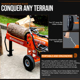 SuperHandy Log Splitter, 20 Ton, Gas Powered 7 HP Engine, Automatic Wood Splitting Wedge Machine, Commercial Quality for Fireplace Burning firewood SuperHandy