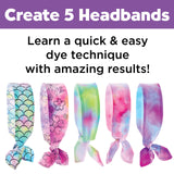 Creativity for Kids Ice Dye Headbands Craft Kit - Create 5 DIY Tie Dye Headbands, Arts and Craft Tie Dye Kit, Gifts for Kids Age 7, 8-12+ Creativity for Kids