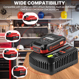 DONGPUCUN 2Pack 20V 3.5Ah Replacement Battery and Charger Kit for Craftsman V20 Craftsman 20V Lithium Battery CMCB202 CMCB204 CMCB206 CMCB201 CMCB100 CMCB124 Craftsman 20V Battery Charger Set DONGPUCUN