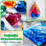 Epoxy Resin Color Pigment – 24 Colors Liquid Epoxy Dye Set with 6 Glitters, Highly Concentrated, Non-Toxic Resin Pigment for Art, Jewelry Making & Crafts – Each 6ml/ 0.25 oz SigWong