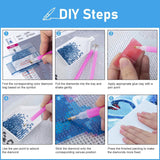 AIBOERL Retro Dragonfly Diamond Art Kits for Adults,Dragonfly 5D Diamond Painting Kits for Adults Beginners, DIY Full Round Drill Diamond Dot Painting Gem Art Kits for Adult, Home Wall Decor 12x16Inch AIBOERL