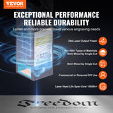 VEVOR, 20W Output Engraving Machine, 15.7" x 15.7" Large Working Area 10000mm/min Movement Speed, Compressed Spot with Rotary Roller, Laser Cutter for Wood, Metal, Acrylic, Gray VEVOR