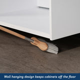 Sauder GarageCore 83" Deep Cabinet & Door Bundle, White Finish Sauder