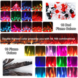 Rodalflame 48 Inches Electric Fireplace Inserts, Recessed and Wall Mounted Fireplace Heater for Indoor Use with Remote Control, 13 Color Flames with Log &Crystal, 9H Timer, 750/1500W RODALFLAME