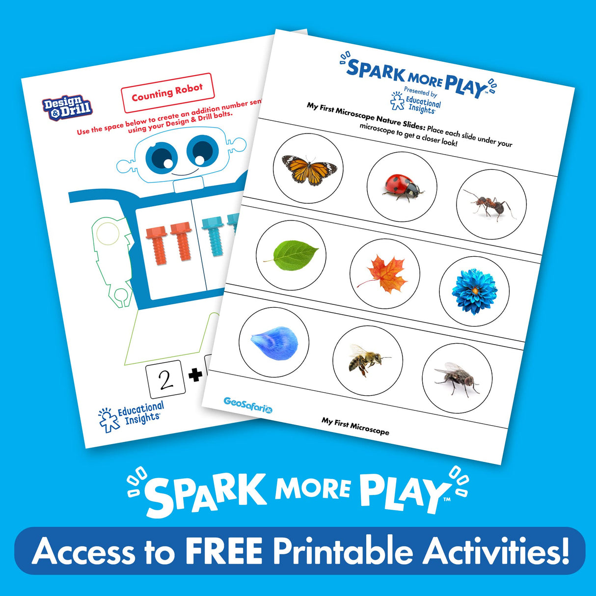 Educational Insights GeoSafari Jr. My First Kids Microscope Toy, Preschool Science, STEM Toy, Classroom Must Haves, Ages 3+ Educational Insights