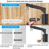 Dolibest Wall Mount Heavy Bag Hanger, Heavy Duty Punching Bag Hanger, Adjustable Boxing Bag Hanger Stand for Home Gym Indoor Outdoor, (800 LB Capacity) Dolibest