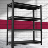 Huhaneon Garage Shelves Heavy Duty - 40''W 2,000Lbs Metal Adjustable Storage Shelving Rack Units for Warehouse Basement Pantry Kitchen 40" W x 16" D x 66" H 4 Tier Black Huhaneon