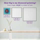 DIAMOND ART CLUB Spider-Man Canvas Diamond Painting Kit, Superhero Diamond Canvas, Round 5D Diamond Art for Adults and All Ages, 13" x 13" (32.8 x 32.8 cm) DIAMOND ART CLUB