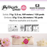 Lily Sugar N Cream Cones Bamboo Yarn - 1 Pack of 400g/14oz - 100% Cotton - #4 Worsted (Medium) - 674 Yards - Knitting/Crochet Lily