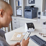 Brother QL-1100c Wide Format Label Printer, Shipping & Postage Labels 4” x 6”, Barcode & QR Code, High Speed, Direct Thermal Printing, Compact, uses DK Drop-in Label Rolls, USB Connectivity Brother