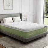 Novilla Hybrid King Mattress, 12 Inch King Size Hybrid Mattress in a Box with Individually Wrapped Coils & Euro Top for Pressure Relief & Motion Isolation & Cool Night Sleep, CertiPUR-US Certified Novilla