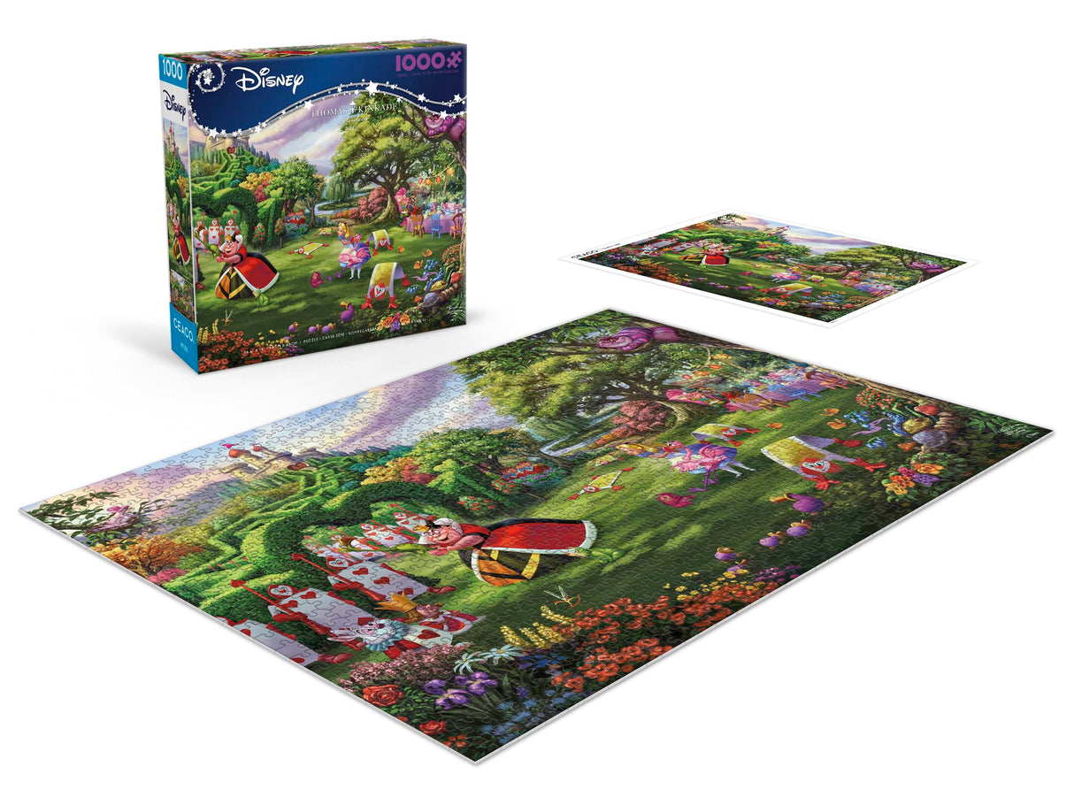 Ceaco - Thomas Kinkade - Disney - Queen of Hearts - 1000 Piece Jigsaw Puzzle Ceaco
