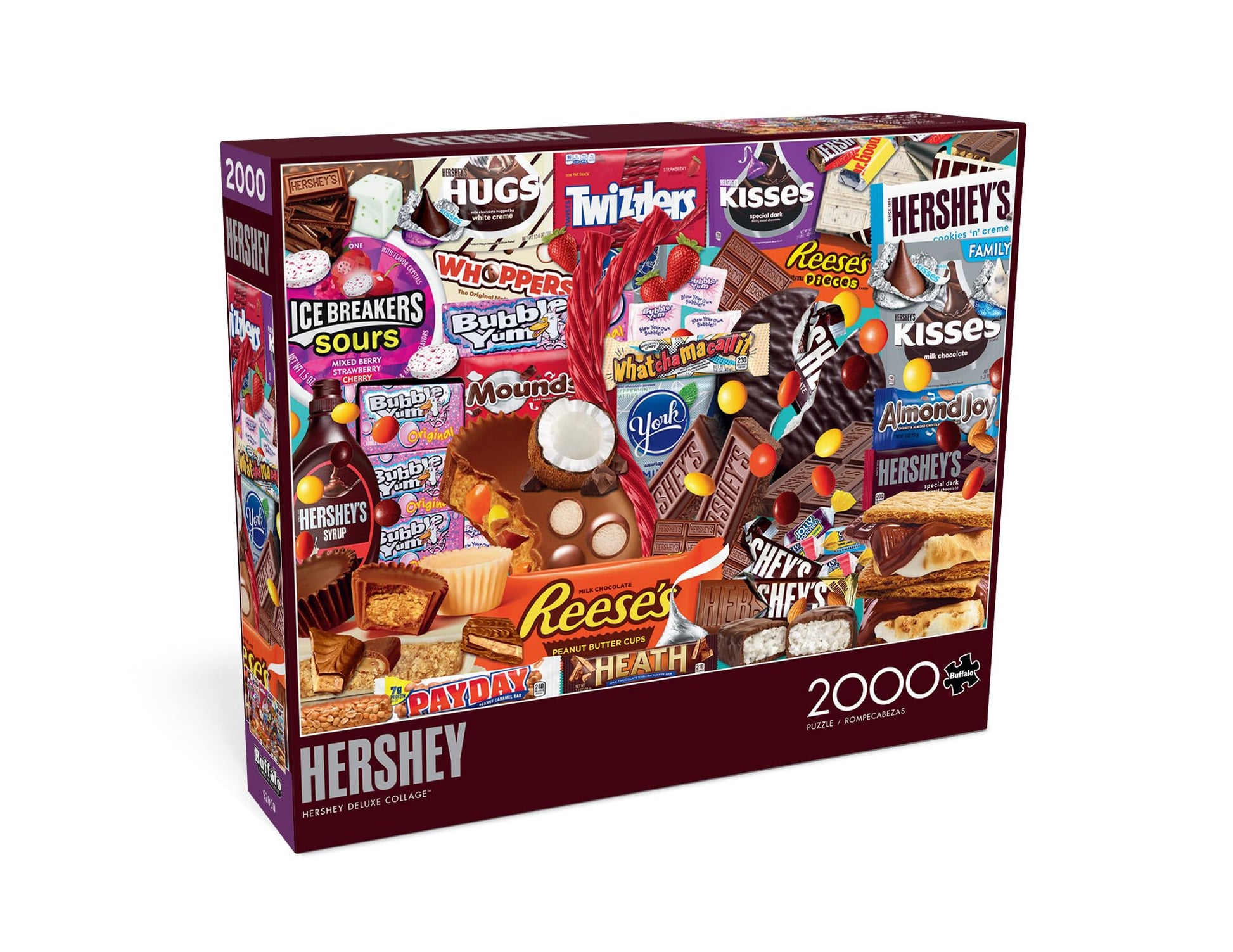 Buffalo Games - Hershey - Deluxe Collage - 2000 Piece Jigsaw Puzzle for Adults Challenging Puzzle Perfect for Game Nights - Finished Size 38.50 x 26.50 - WoodArtSupply